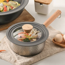 Xiaomi has a pin yue flavor stainless steel snow pan 18cm milk pot cooking noodle pot fryer Japanese flat bottom universal pot