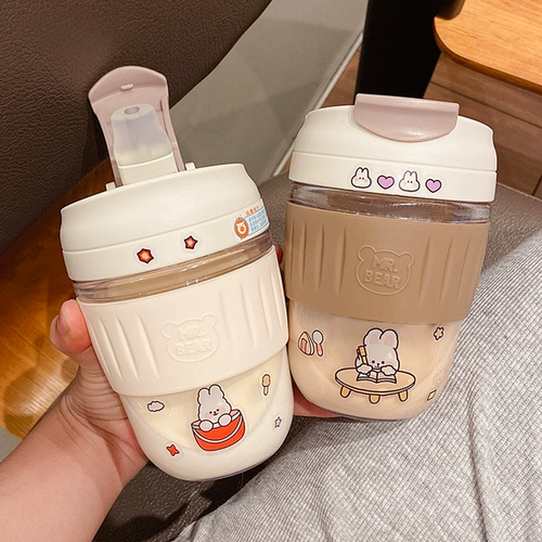 Летняя милая портативная кофейная стеклянная трубочка со стаканом, 2020, популярно в интернете