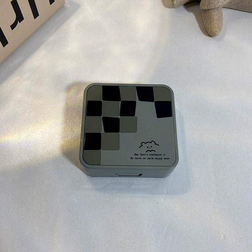 Брендовые шахматы, невидимые очки, двойная портативная коробка для хранения, в корейском стиле