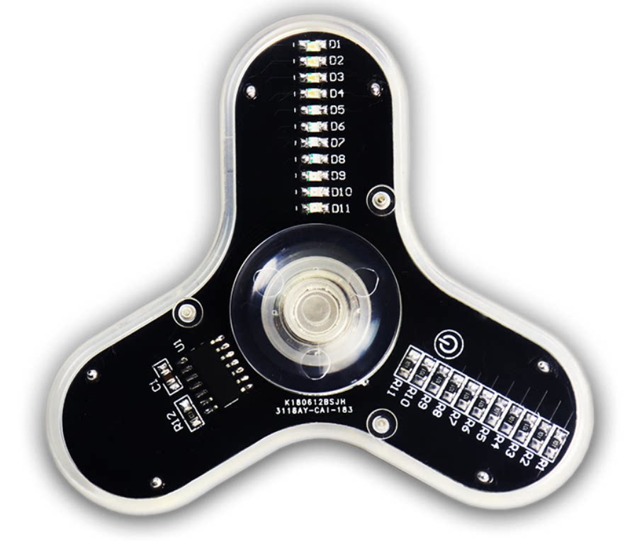 Electronic production kit DIY rotary LED display word fingertip top patch LED loose piece interesting welding