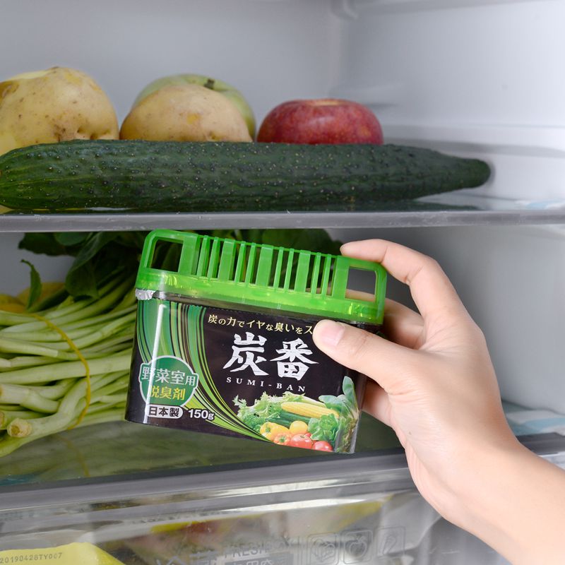 Japan imported refrigerator deodorant deodorant antibacterial household strong bamboo charcoal bag fresh deodorant artifact deodorant box