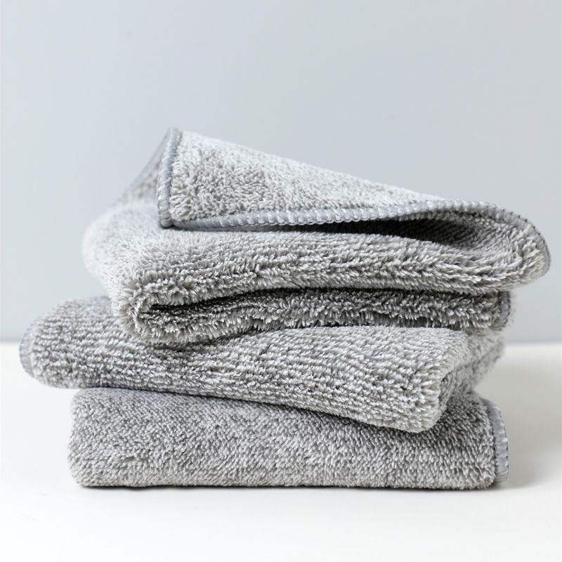 Bamboo charcoal fiber dishwashing cloth kitchen powerful water absorption without dropping hair to oil rag dishwashcloth housework cleaning Baise cloth