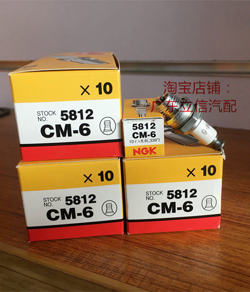 Imported NGK spark plug CM-6 suitable for small pine G20PU Melody DLE aerial model 20-60 aeromodei MLD35CC