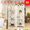 European screen partition Mobile folding fashion entrance carved living room Bedroom Hotel office hollow folding screen