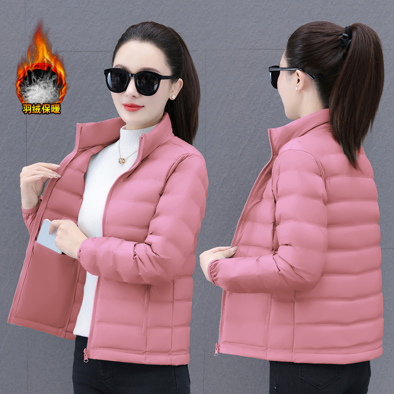 Lightweight down Jacket for Women, Short Style, 2025 Winter New Fashion, Stylish Stand-Collar Coat for Petite Figures, Warm down Top