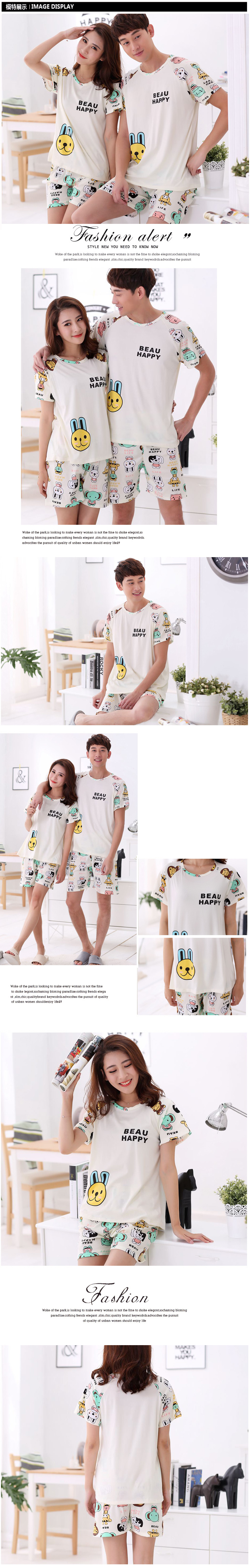 Pyjama mixte en Polyester Polyester à manche courte - Ref 3005994 Image 36