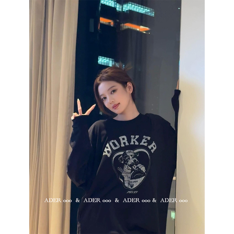 Ader Ooo Niche Designer Long-Sleeve Spring/Summer New Korean-Style Loose Versatile Trendy Brand Base T-Shirt Top Ader Ooo Niche Designer Long-Sleeve Spring/Summer New Korean-Style Loose Versatile Trendy Brand Base T-Shirt Top