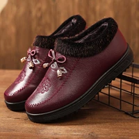 Элегантные красные женские туфли из хлопка C26PU