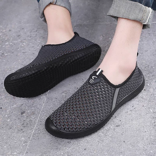 Сетчатые слипоны, спортивная обувь, спортивные бахилы для отдыха, туфли для ходьбы, для среднего возраста