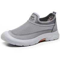 Мужские туфли Domineering Grey M-513 в сетку