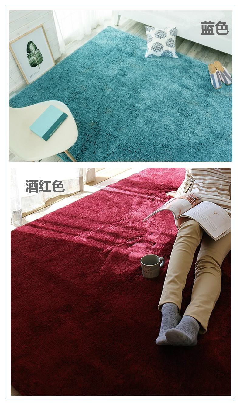 Ins phòng ngủ Bắc Âu sofa phòng khách bàn cà phê pad đơn giản hiện đại nên là phòng ngủ gia đình đầy đủ phòng ngủ giường dày chăn - Thảm thảm trải sàn khổ lớn