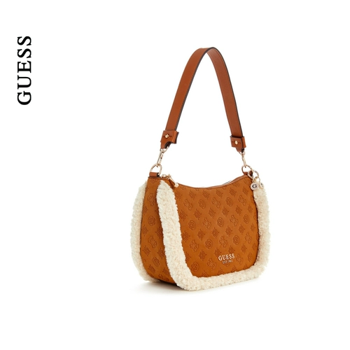 GUESS женская сумка на плечо в стиле ретро с плюшевым принтом подмышками-PG949702