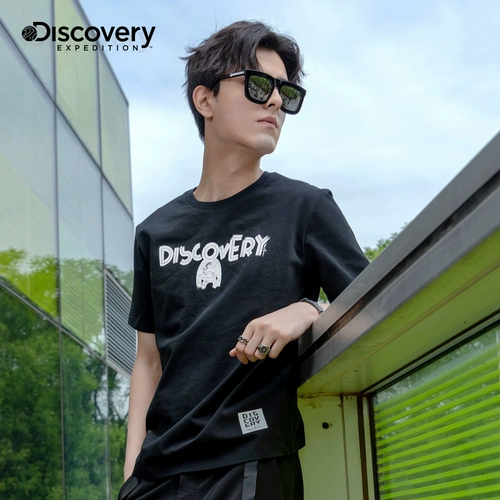 Дорожная летняя хлопковая футболка, 2019, круглый воротник