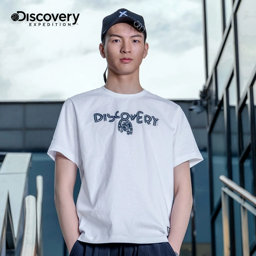 Дорожная летняя хлопковая футболка, 2019, круглый воротник