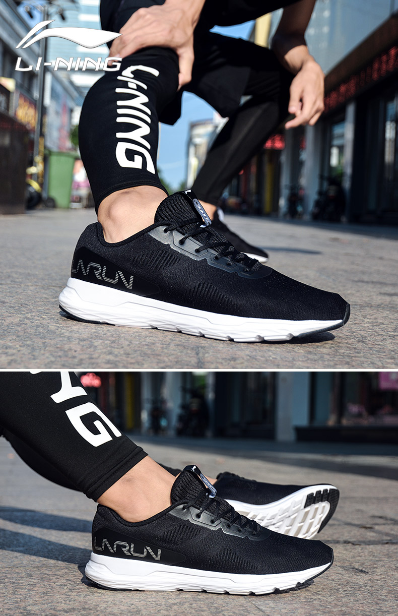 Giày nam Li Ning giày chạy bộ mùa đông mới lưới thoáng khí hấp thụ sốc giày chạy du lịch bình thường giày thể thao ấm áp giày thể thao nam giày chạy