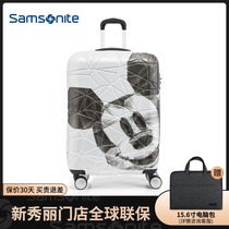 Samsonite Samsonite luggage case flagship store official website same AF9 Mickey expandable suitcase luggage