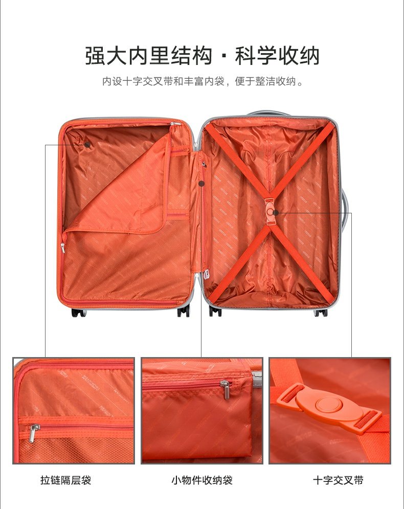 Du lịch Mỹ 20 inch trường hợp xe đẩy nam và nữ caster hành lý du lịch dung lượng lớn lên máy bay 26 inch mật khẩu nam BI4 - Va li vali trẻ em