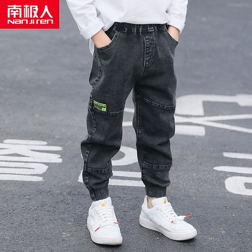 Осенние джинсы для мальчиков, тонкие штаны, детские повседневные брюки для отдыха, подходят для подростков, коллекция 2022