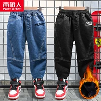 [Джинсы из флиса]VCK/синий-66К/черный