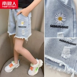 Детские джинсы, летние штаны, тонкие шорты, спортивная летняя одежда, сезон 2021, подходит для подростков