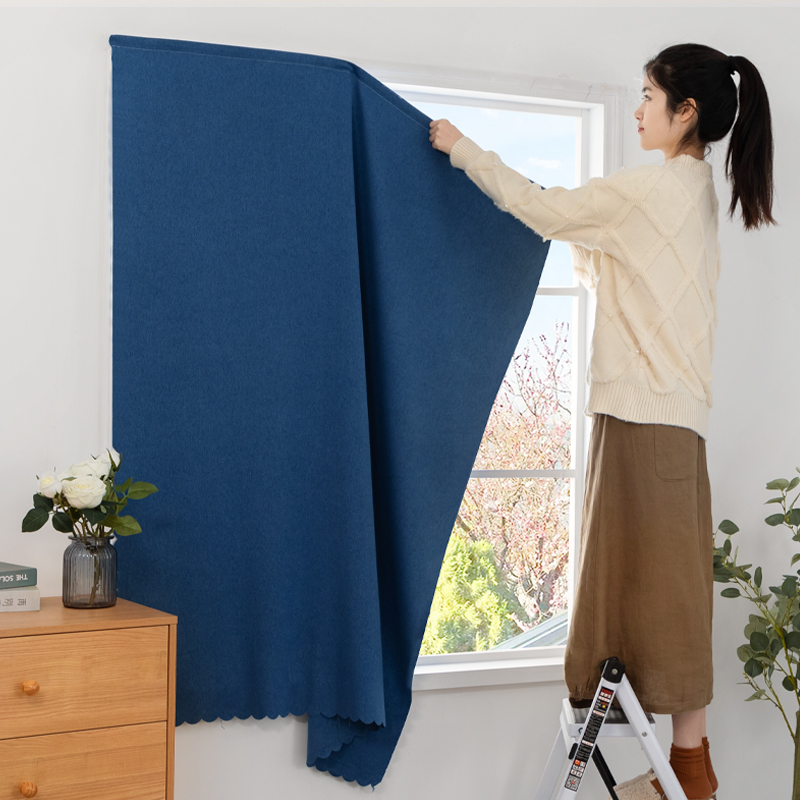 Magic Applique curtains free of stiletto adhesive self-adhesive Easy installation 100 All shading cloth small family Short half shade of shade