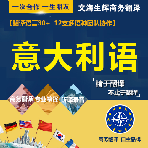 Beijing Italian artificial translation company registration documents legal contract translation promotional video recording dubbing