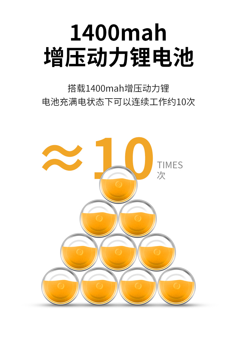 九阳 19年新款 迷你无线榨汁杯  300ml 仅重500g 图8