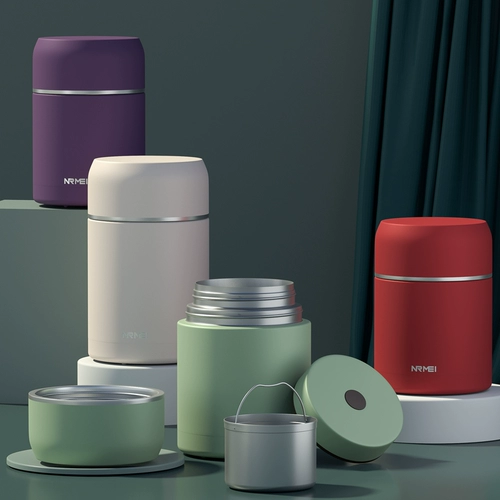 Измерительная кружка из нержавеющей стали, двухэтажный термос, ланч-бокс, Германия