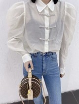 European Bubble Sleeve Shirt Woman 2022 New Fashion Han Edition Breakup Sweater Reduction Age Tide