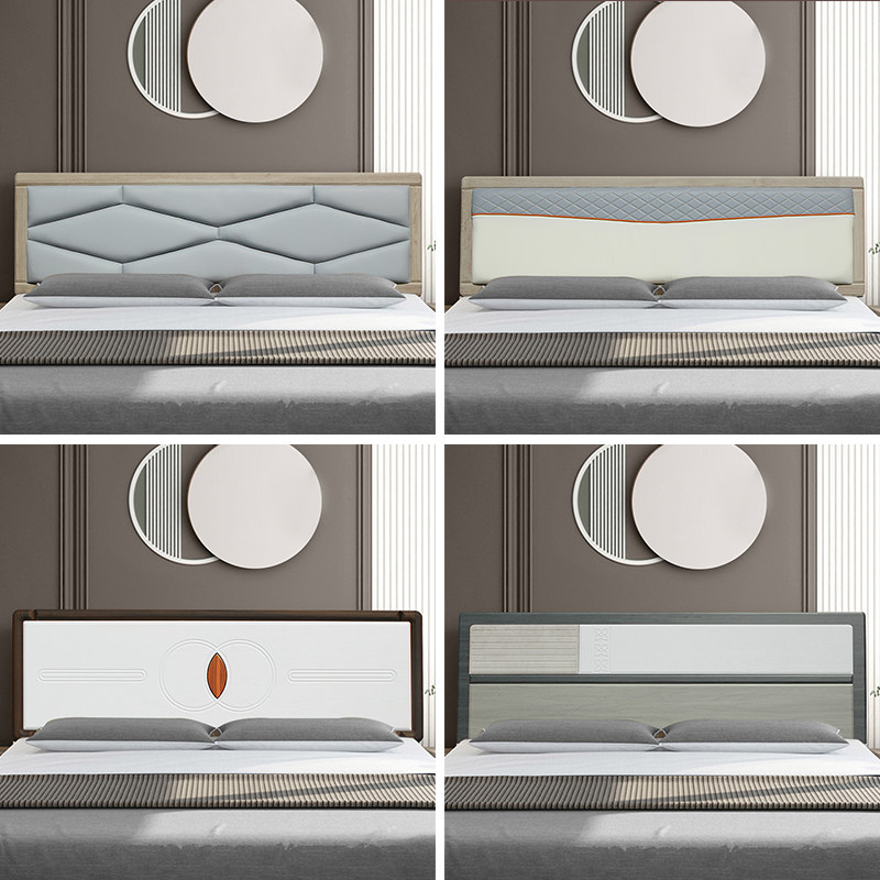 The new light luxury European-style headboard soft package floor-to-ceiling backrest is simple and modern single buy a bedside double layer 1.8 meters