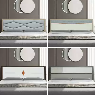 New light luxury European bed head board soft bag floor backplane simple and modern single bed head double layer 1 8 meters