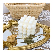 Korean ins bloggers with the same egg boy candle chic spherical square candle Nordic ornament posing props