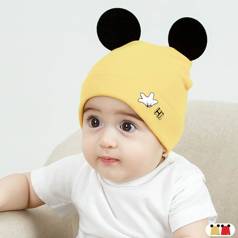 Han Edition newborn baby baby foethat cute large ear cotton cotton cloth cap male and female baby hat spring and autumn