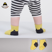 New Korean version of newborn baby boys and girls cute plush socks non-slip toddler socks baby socks autumn and winter
