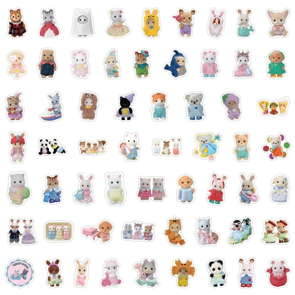 Игрушка 120pcs/set calico critters stickers laptop scrapbook OTHER