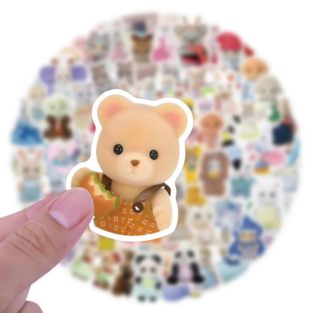 Игрушка 120pcs/set calico critters stickers laptop scrapbook OTHER