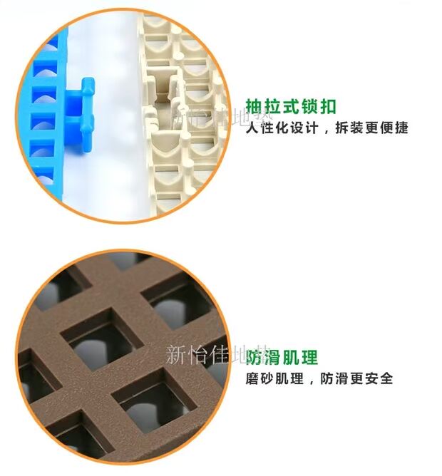 Bể tắm sàn bếp vào phòng tắm chống thảm không trơn trượt có thể được ghép cây trồng thảm rỗng mô-đun - Thảm sàn thảm xốp trải sàn khổ lớn