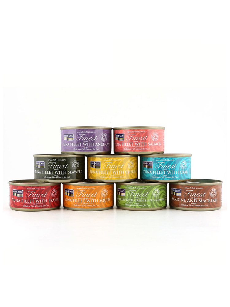 Fish4Dogs Ocean Star Imported Canned Kittens Adult Cat Snacks Cat Wet Food Multi-flavor 70g Single Product