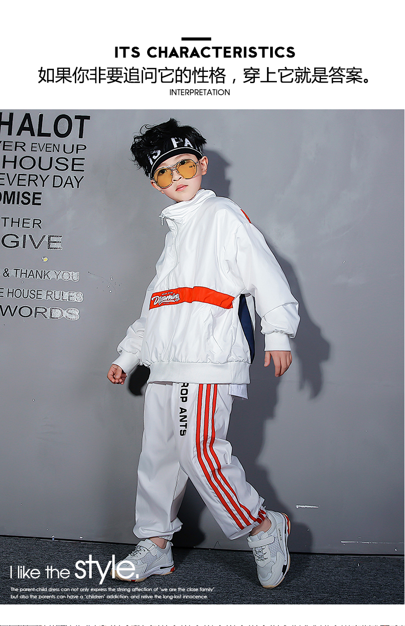 Trẻ em nhảy đường phố trang phục cậu bé phù hợp với trẻ em hip hop cô gái nhảy jazz biểu diễn quần áo hiphop trang phục thủy triều trang phục biểu diễn sân khấu cho bé