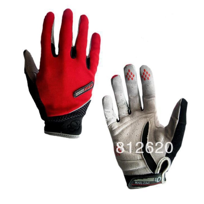 Male Riding Bike Bike Moi Full Finger Wear silicone Silicone Palm Cushion Long Finger Glove Riding Kit