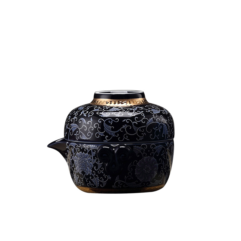 A garden international ceramic crack crack cup cup A pot of A portable kung fu tea tureen crack cup