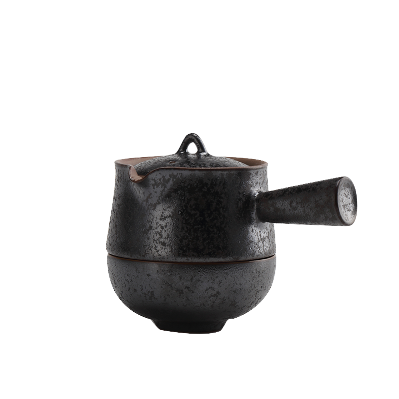 A garden international ceramic crack cup with cloth office side put A pot of A single tea gifts