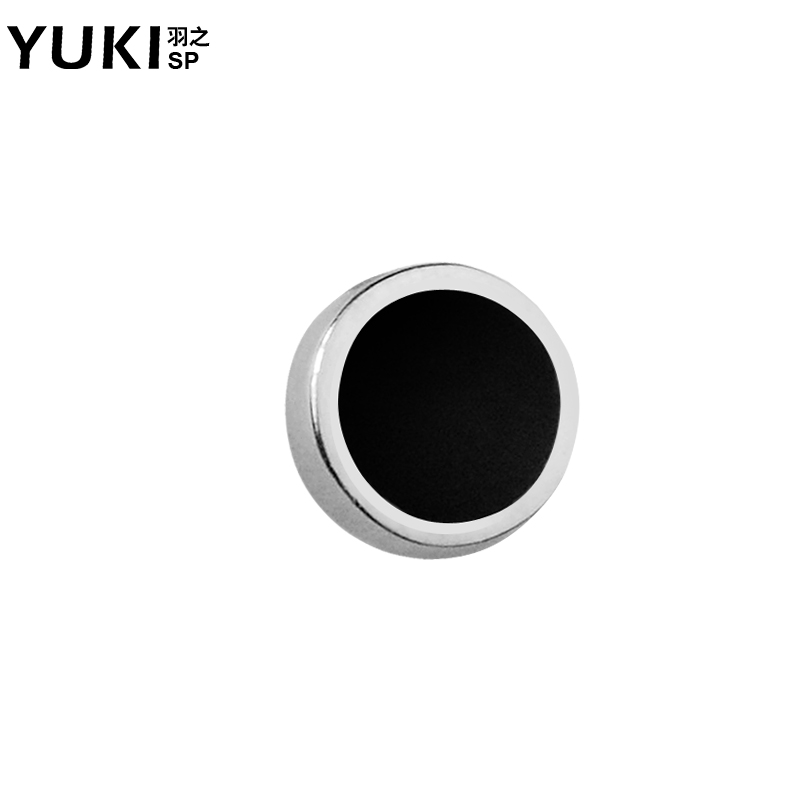 YUKI男士饰品 潮男耳钉 925银韩国韩版黑酷耳饰单只男饰原创意