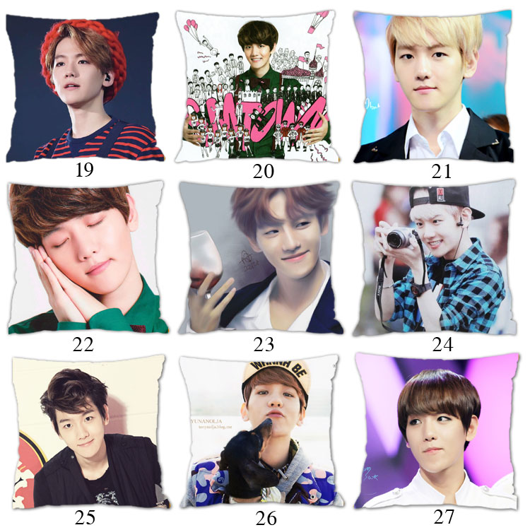 exo bên Bo Yin đầu gối ngôi sao thực sự hình ảnh ảnh đệm hai mặt di động và rửa được tùy chỉnh diy xung quanh một sinh nhật - Trở lại đệm / Bolsters gối để ghế sofa