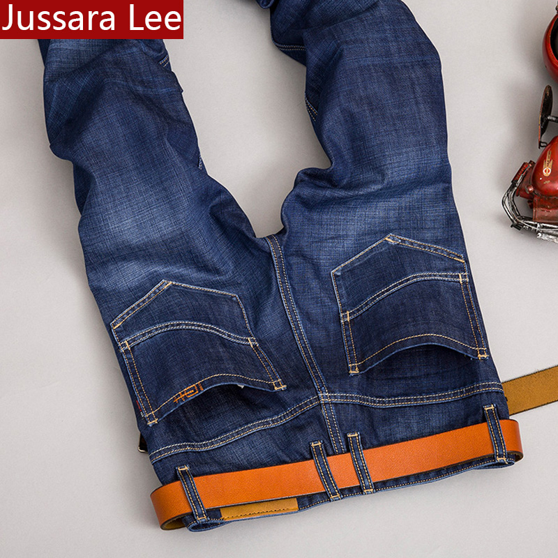 jussara Lee秋冬新款牛仔裤修身秋季牛仔裤男青年秋季牛仔男直筒