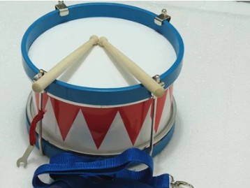 Baby's small children drummer beat beating drum toy music sheep leather 0-1-6-year-old two-sided kindergarten percussion instrument-Taobao