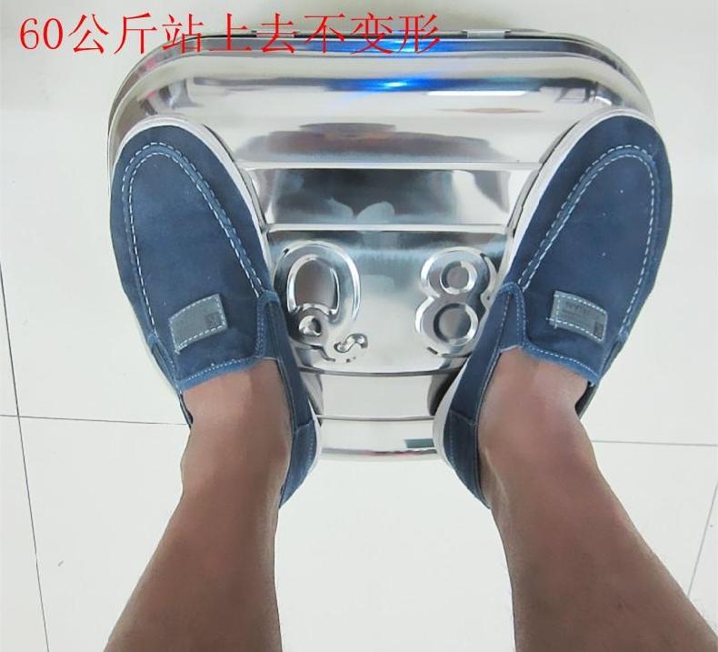 Sang trọng dày thép không gỉ xe gắn máy đuôi hộp xe Điện thân xe thêm lớn Scooter hộp lưu trữ thêm lớn thùng sau xe máy loại nhỏ