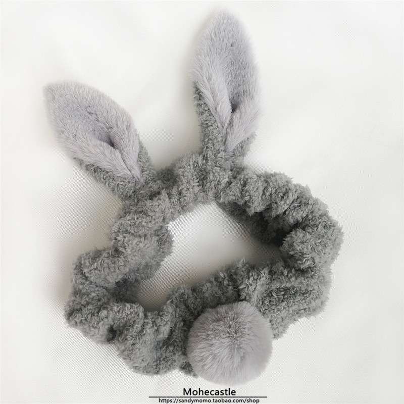 Mohe Japanese net red super cute cartoon rabbit ears hair band cute face wash hair band wash mask headband headwear