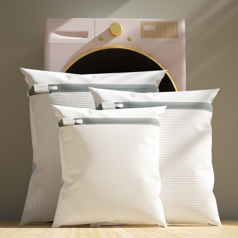 Japanese Imported Double-Layer Thickened Mesh Laundry Bag for Home Use, Anti-Deformation Laundry Bag for Washing Underwear and Socks in the Washing Machine, Protective Laundry Net