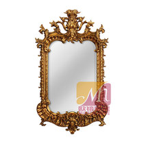European style retro carved vanity mirror wall-mounted cosmetic mirror living room French porch fireplace background wall decorative mirror